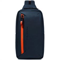 Рюкзак слинг Piquadro Corner 2.0 синий
